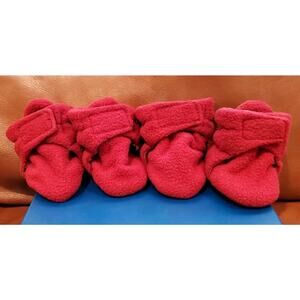 2.25 In X 1.75 In Burg Fleece Treaded Petrage US Designs Dog Boots Shoes Size Sm